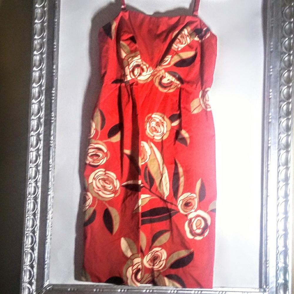 Floral spaghetti strap dress